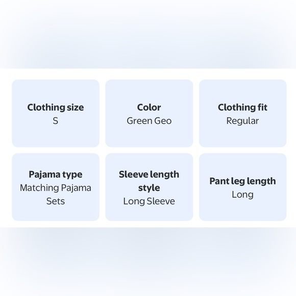 ⭐️ Firm Price ⭐️ worn once Room Service Green Geo Pajama Set - Picture 7 of 7